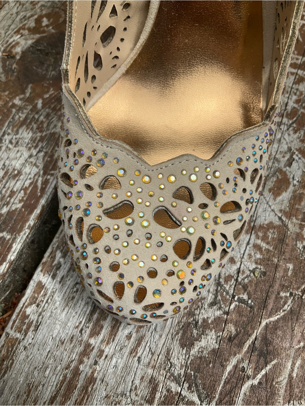 BCBGMaxAzria Rhinestone Heels - Picture 8 of 9